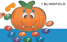 Silly Halloween Party Game - Pin The Nose On The Pumpkin - Party for Printable Pin The Nose On The Pumpkin Game