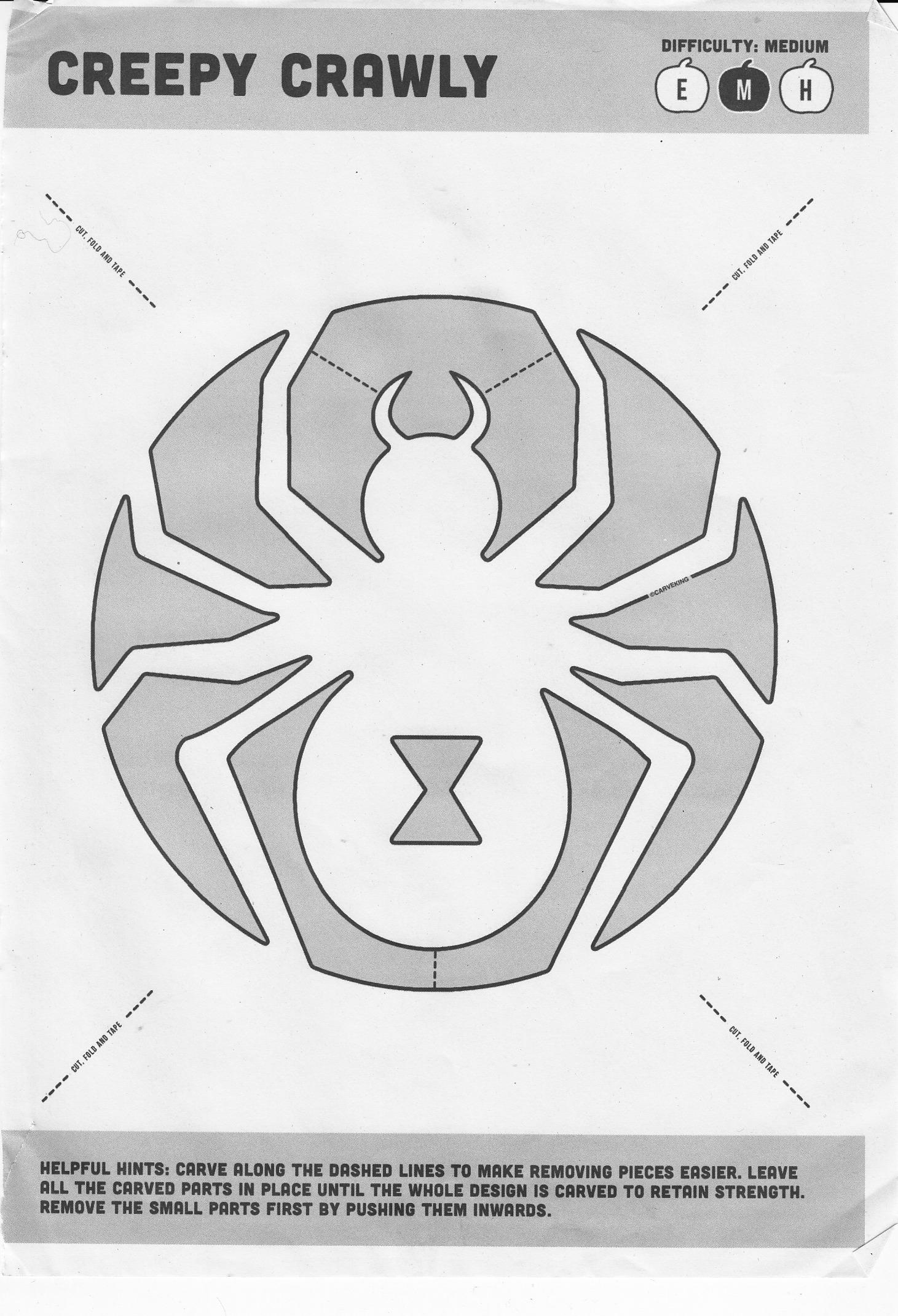 Spider (Free Pumpkin Stencil - Pumpkin Pattern - Pumpkin Template with regard to Spider Pumpkin Template Printable