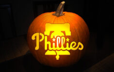 Sports Pumpkin Carving Template: Phillies Baseball (Digital for Phillies Pumpkin Stencil Printable