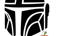 Star Wars: Mandalorian (Free Pumpkin Stencil - Pumpkin Pattern pertaining to Printable Star Wars Pumpkin Stencils