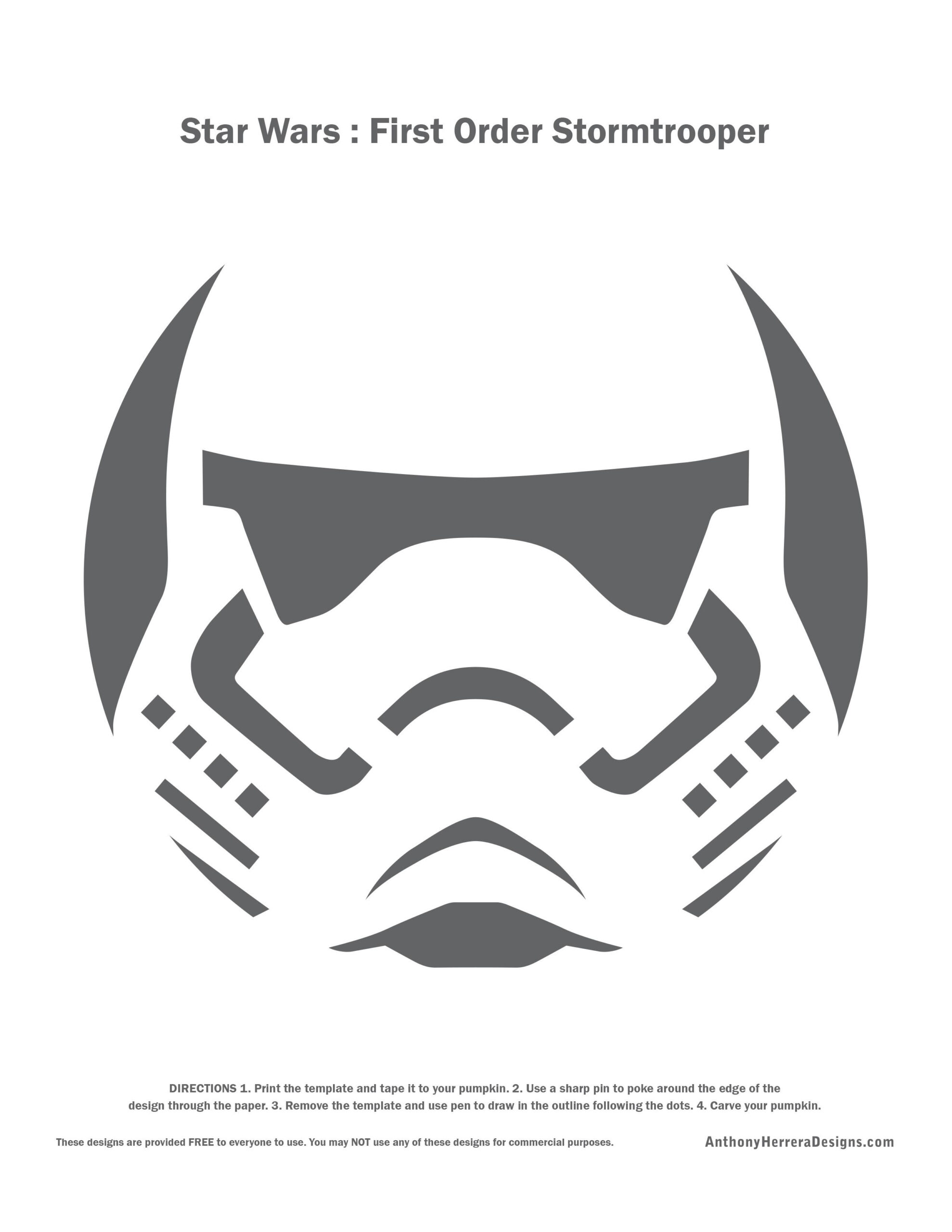 Star Wars: Storm Trooper / Stormtrooper (Free Pumpkin Stencil pertaining to Stormtrooper Pumpkin Stencil Printable