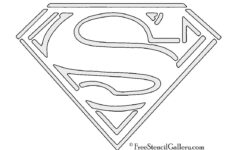 Superman Symbol Stencil Template intended for Superman Pumpkin Stencil Printable