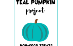 Teal Pumpkin Project Halloween Sign &amp; Printables For Kids W/ Food in Teal Pumpkin Project Printable Sign