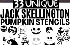The Best Jack Skellington Pumpkin Carving And Painting Printables inside Free Printable Jack Skellington Pumpkin Stencil