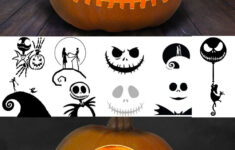 The Best Jack Skellington Pumpkin Carving And Painting Printables pertaining to Jack And Sally Pumpkin Stencil Printable