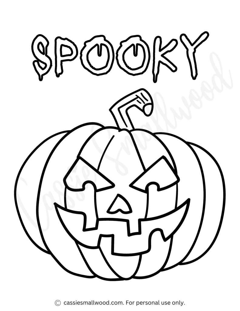 The Best Pumpkin Coloring Pages (Free Printable) - Cassie Smallwood with Free Printable Halloween Pumpkin Pictures