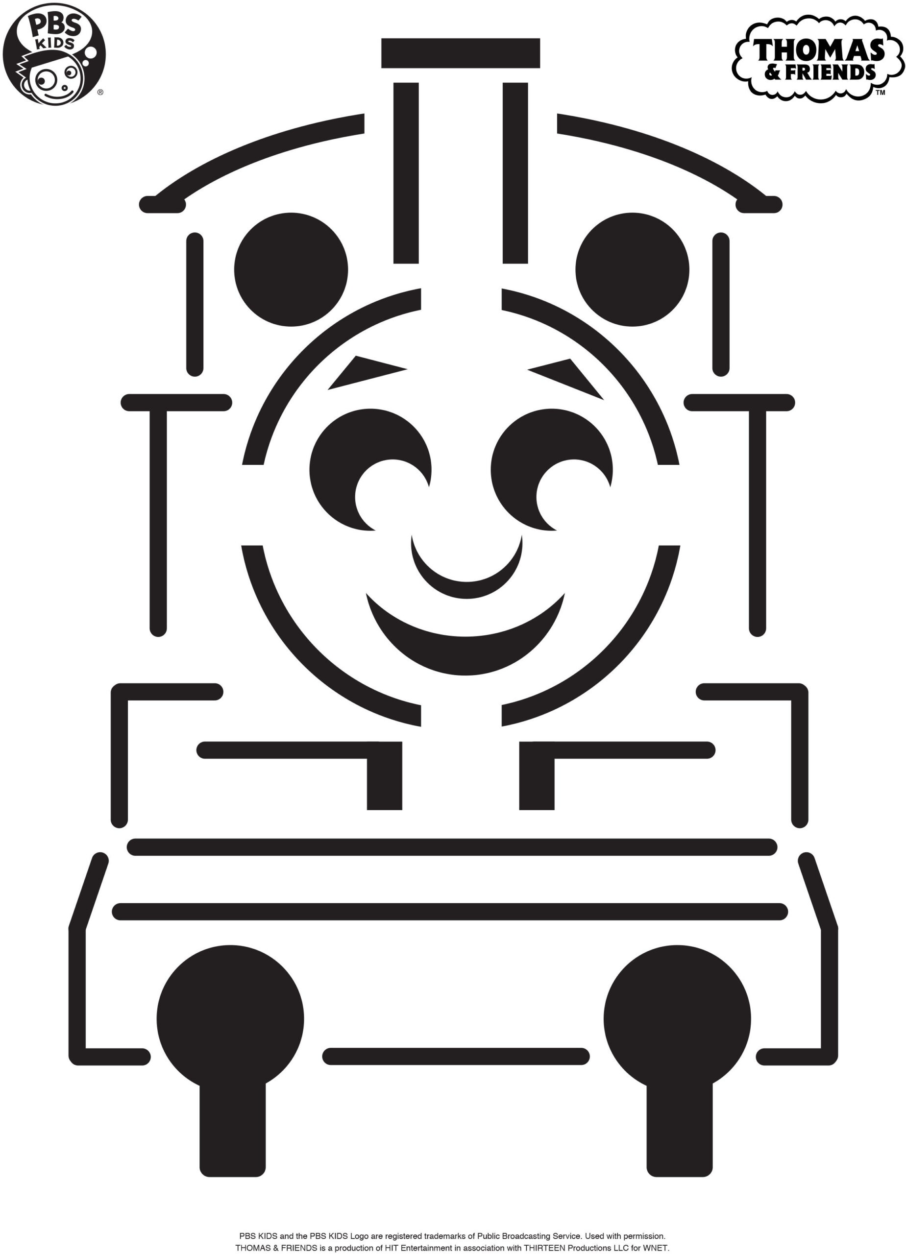Tök for Printable Thomas Pumpkin Stencil