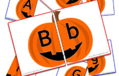 Uppercase And Lowercase Pumpkin Letter Match Free Printable in Pumpkin Letter Matching Printable Free