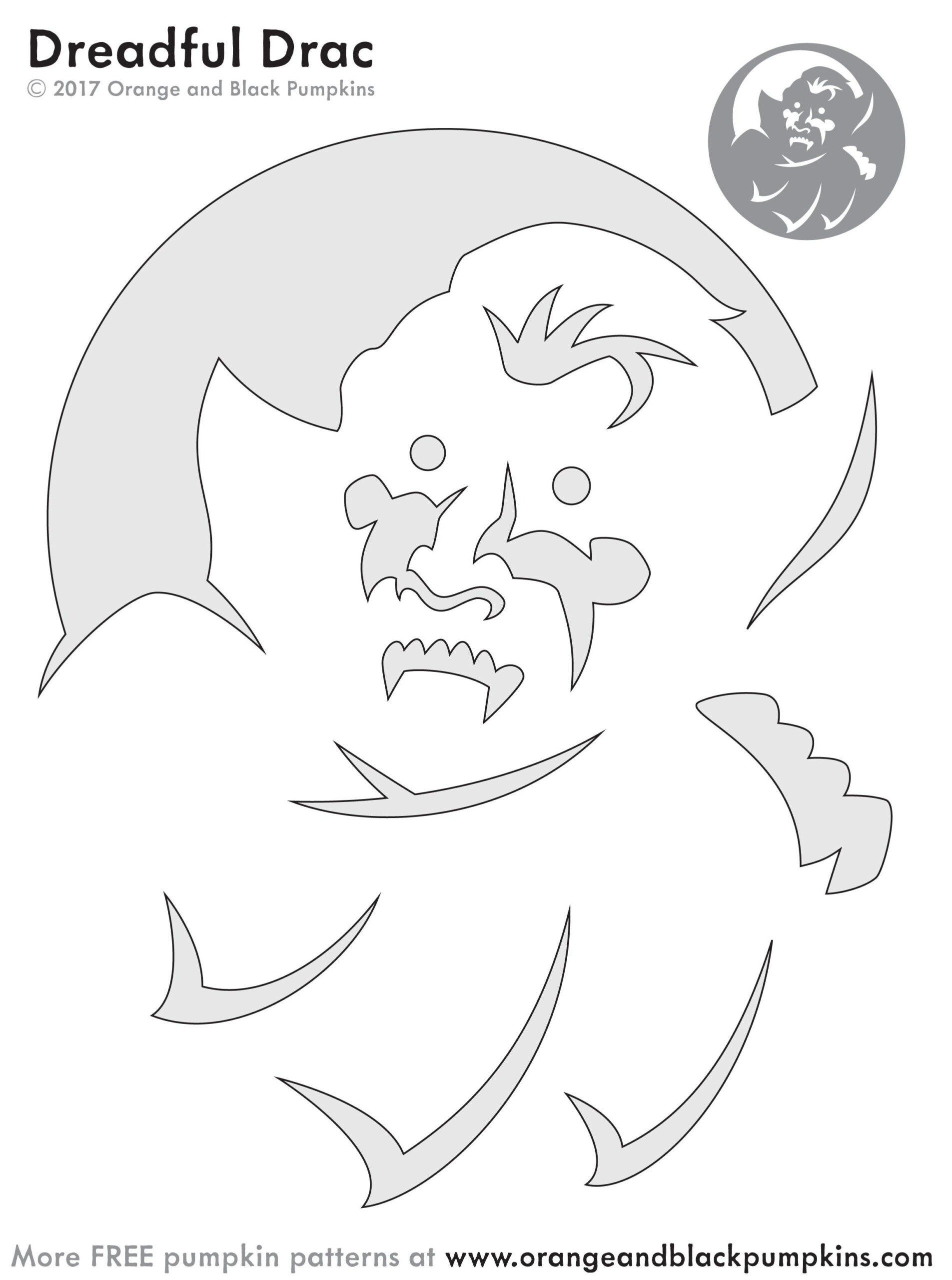 Vampire (Free Pumpkin Stencil - Pumpkin Pattern - Pumpkin Template within Printable Vampire Pumpkin Stencil
