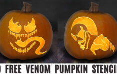 Venom Pumpkin Carving Stencils: 10 Printable Templates with Free Venom Pumpkin Stencil Printable