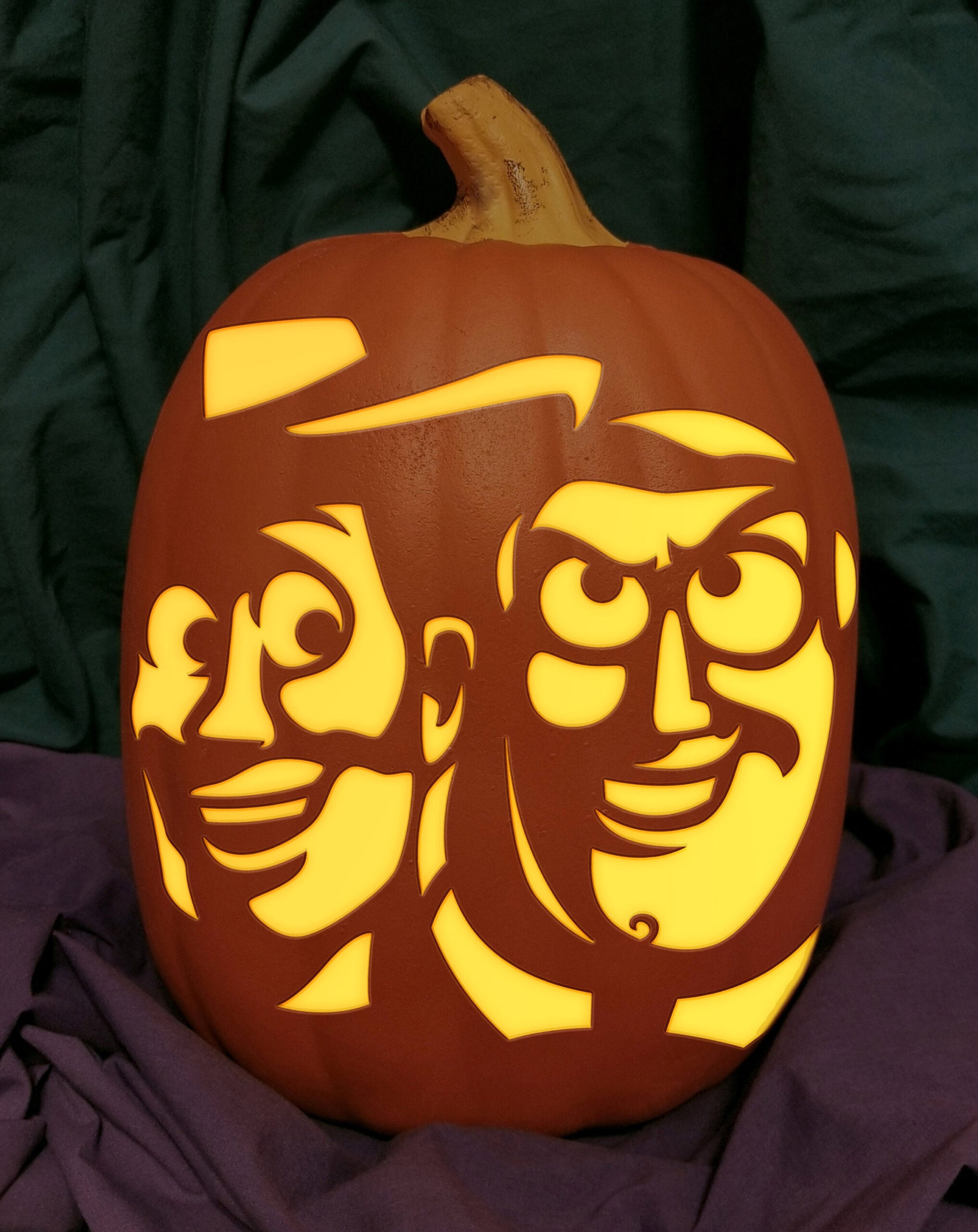 Woody & Buzz Carved Foam Pumpkin Toy Story Pixar Disney Space for Buzz Lightyear Pumpkin Stencil Free Printables