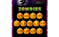 Z-O-M-B-I-E-S Pumpkin Carving Patterns - Printable Pdf - Etsy for Age of The Zombie Pumpkins