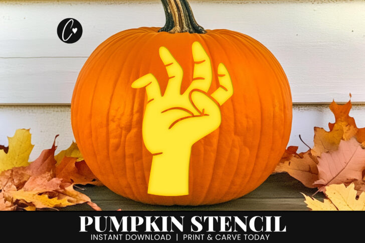 Zombie Hand Pumpkin Carving