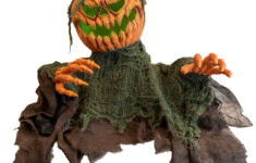 Zombie Kürbis Groundbreaker Animatronic 50Cm within Halloween Wars Pumpkin Zombie