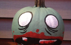 Zombie Pumpkin regarding Easy Zombie Pumpkin Painting